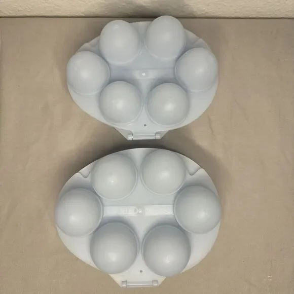 Set Of 2 Vintage Jello Jigglers Egg Molds With Hinge - Picture 5 of 6